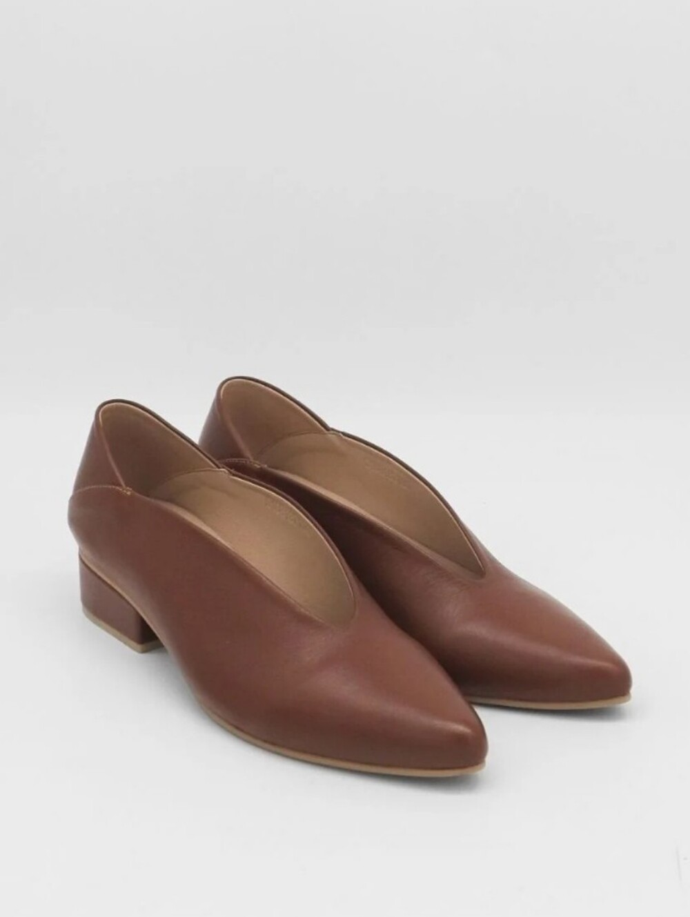 NEW Stivali Lascito Heeled Loafers Brown Leather Size 10